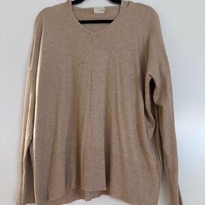 Dreamers by Debut Tan Hooded Sweater